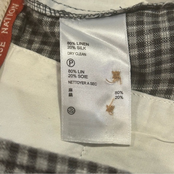 Tommy Bahama Checkered Paradise Nation Linen Silk Beach Chino Shorts 40 Men’s - Picture 10 of 13